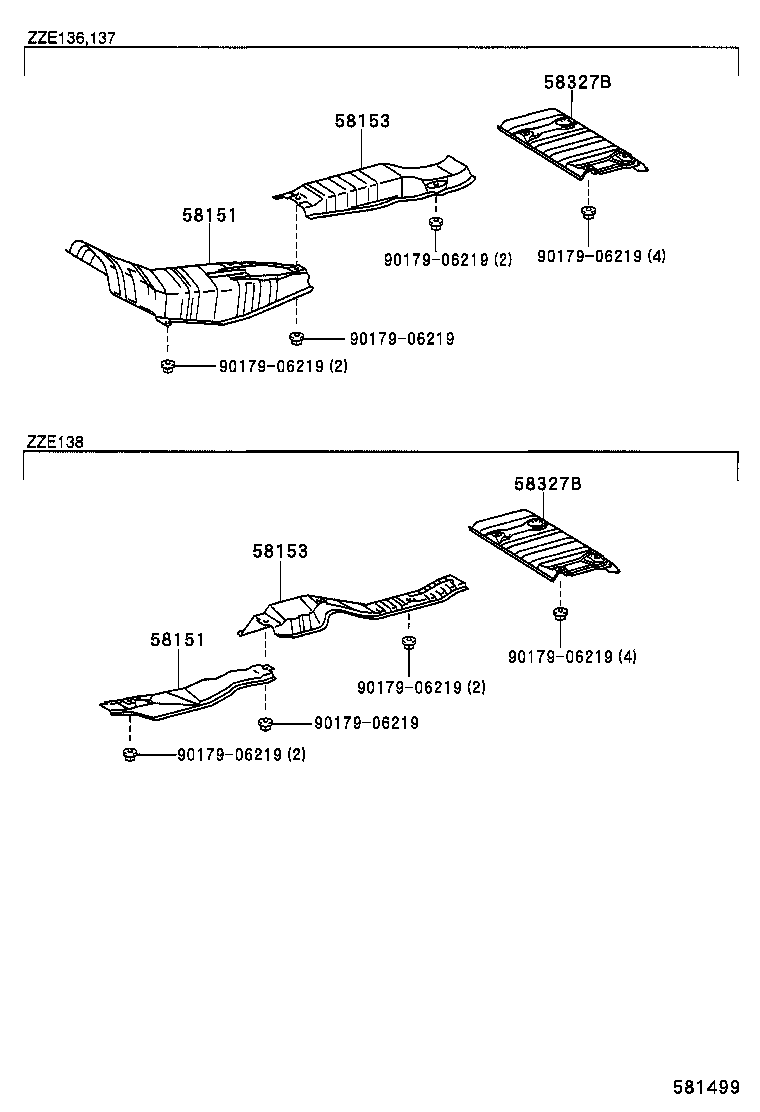 58327-01030 INSULATOR, MAIN MUFFLER HEAT product image