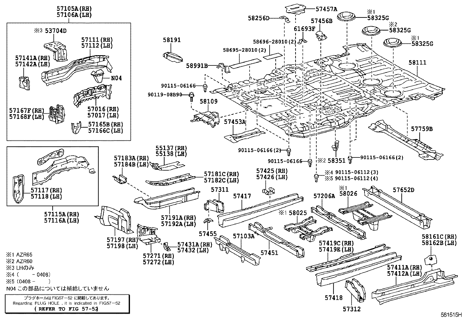 57077-28010 BOX, TORQUE, FRONT RH product image