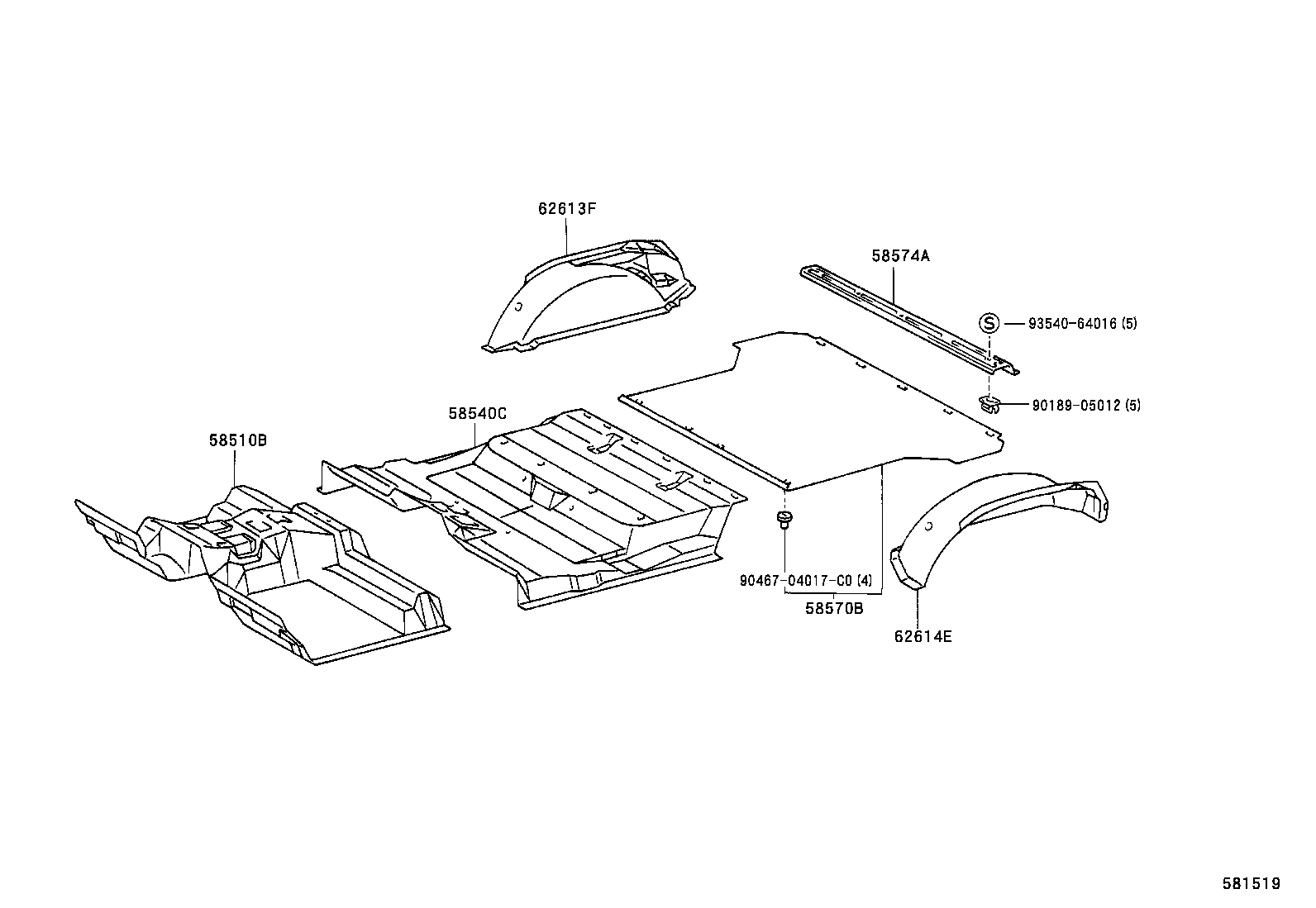 58510-6B290-E0 MAT, FRONT FLOOR, FRONT product image