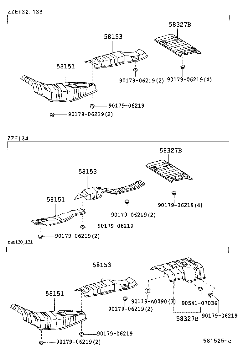 58327-02050 INSULATOR, MAIN MUFFLER HEAT product image
