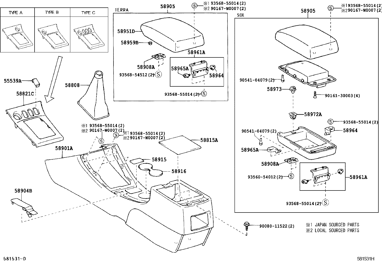 58808-02090-B0 COVER SUB-ASSY, SHIFTING HOLE product image
