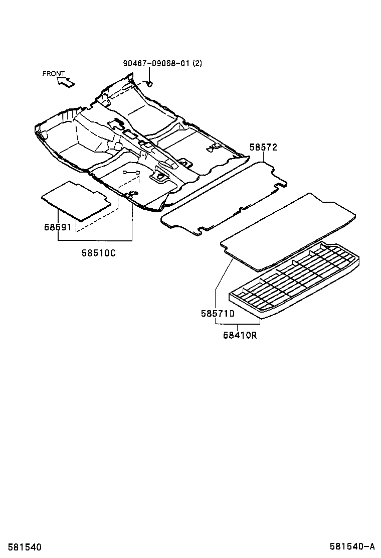 58591-87402-03 COVER, FLOOR CARPET product image
