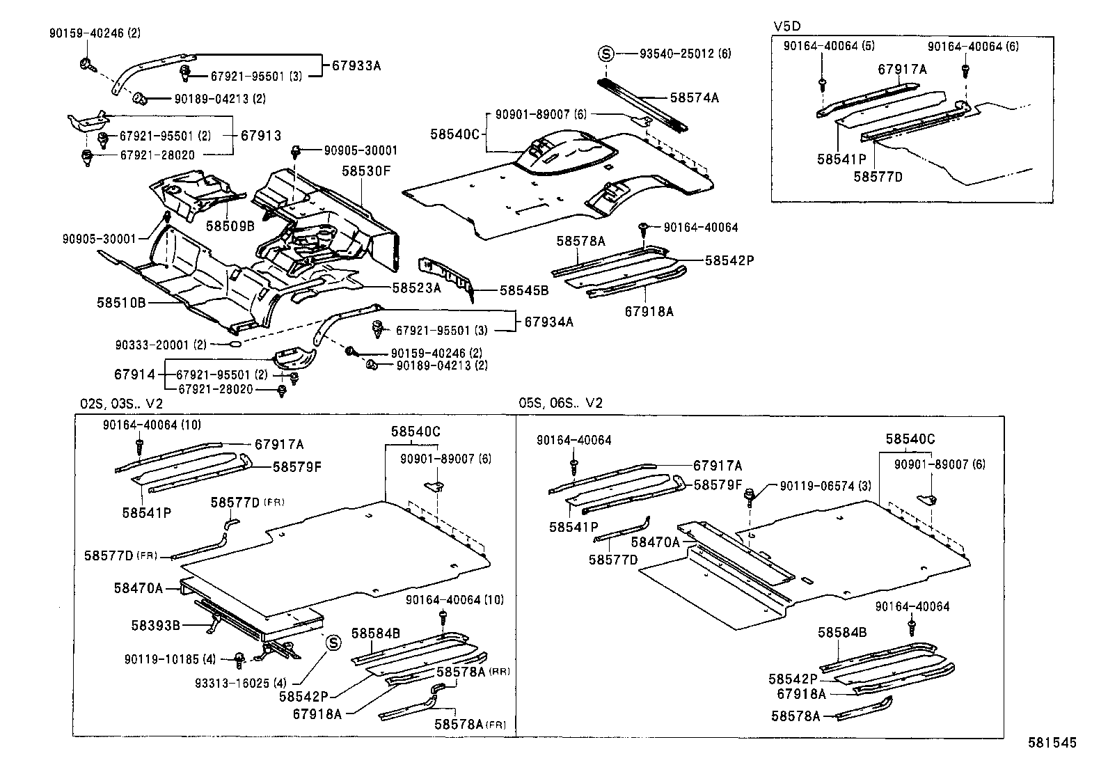 58417-28050 BOARD, REAR FLOOR, NO.3 product image
