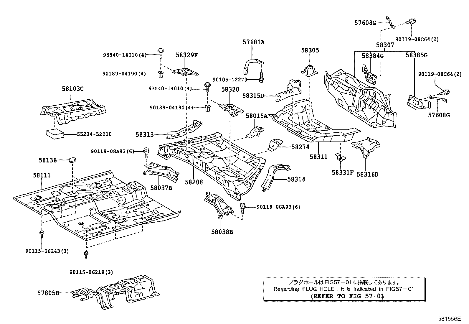 58307-52282 PANEL SUB-ASSY, BODY LOWER BACK product image