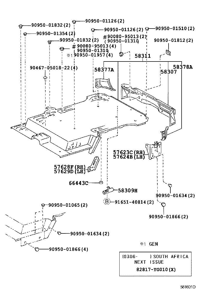 58302-0B030 PANEL SUB-ASSY, BODY LOWER BACK product image
