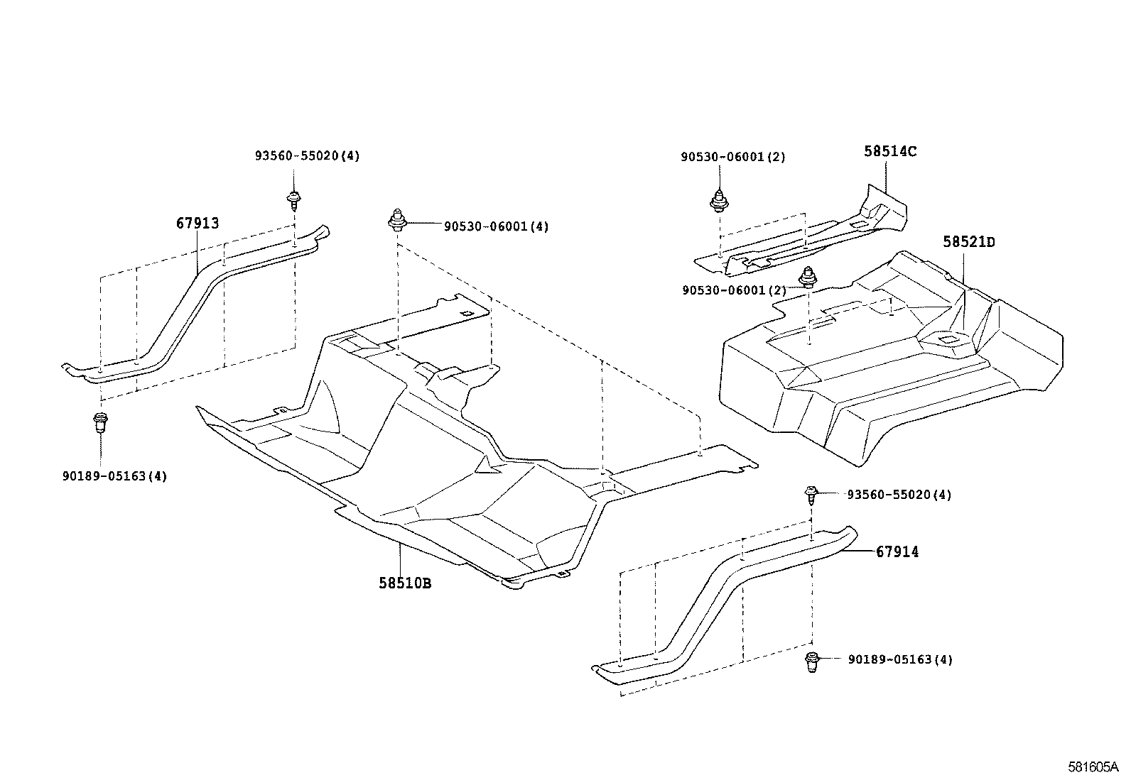 58510-F1012 MAT, FRONT FLOOR, FRONT product image