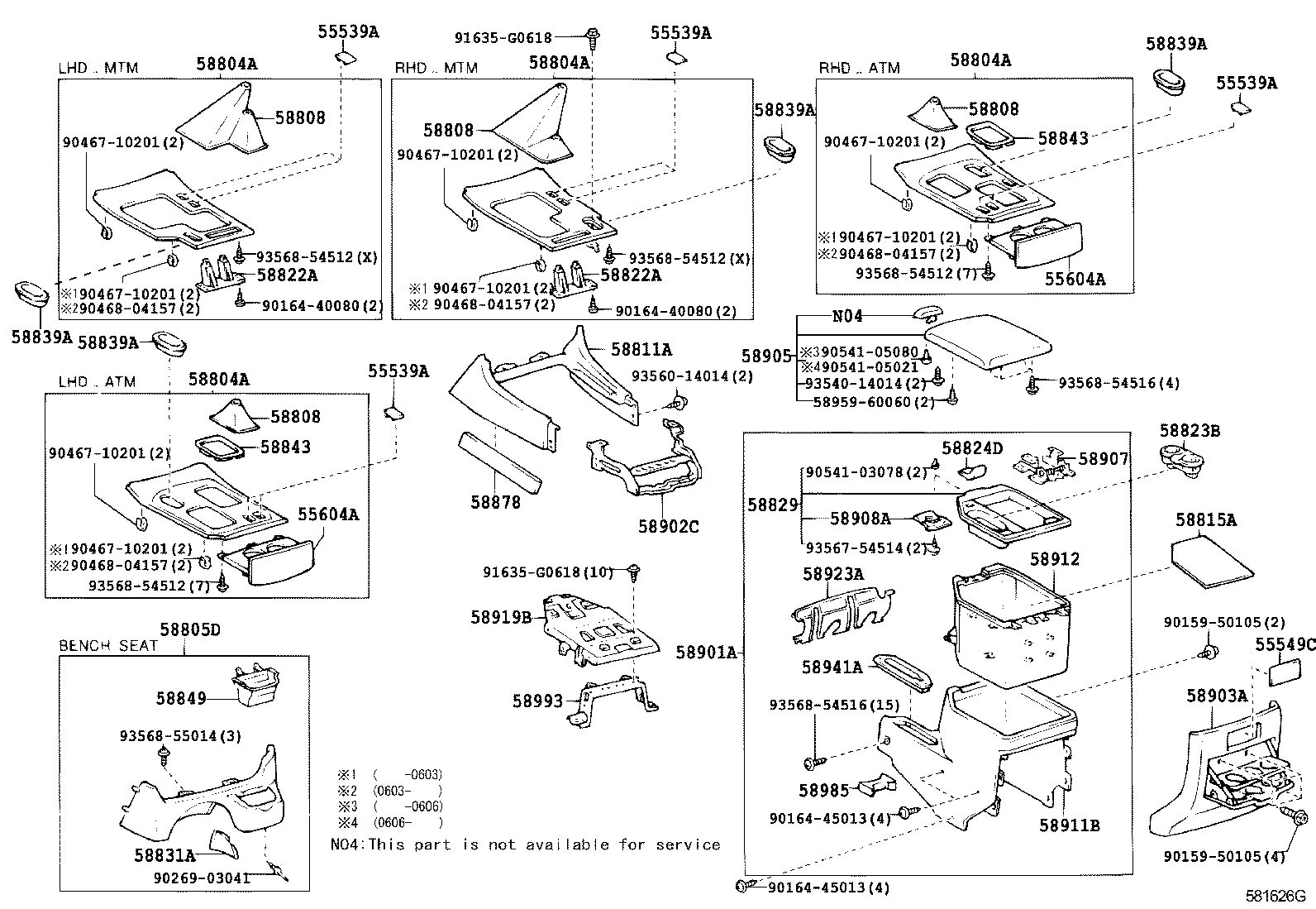55604-60031 HOLDER SUB-ASSY, INSTRUMENT PANEL CUP product image