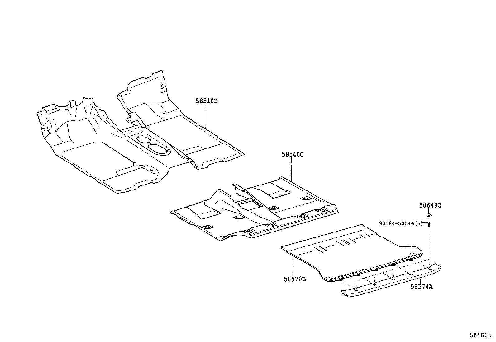 58510-6C232 MAT, FRONT FLOOR, FRONT product image