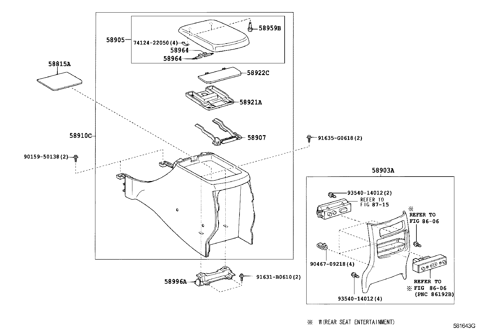 58903-60150-C0 PANEL SUB-ASSY, CONSOLE REAR END product image