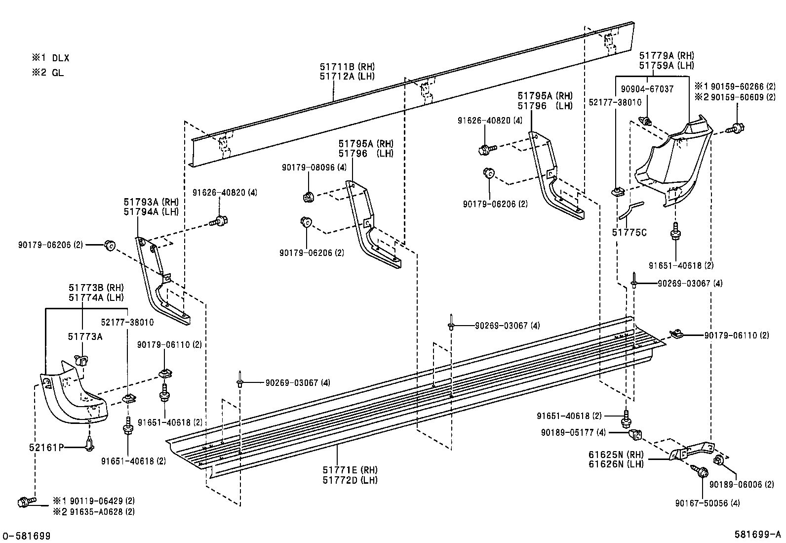51772-0B040 PLATE, STEP, LH product image
