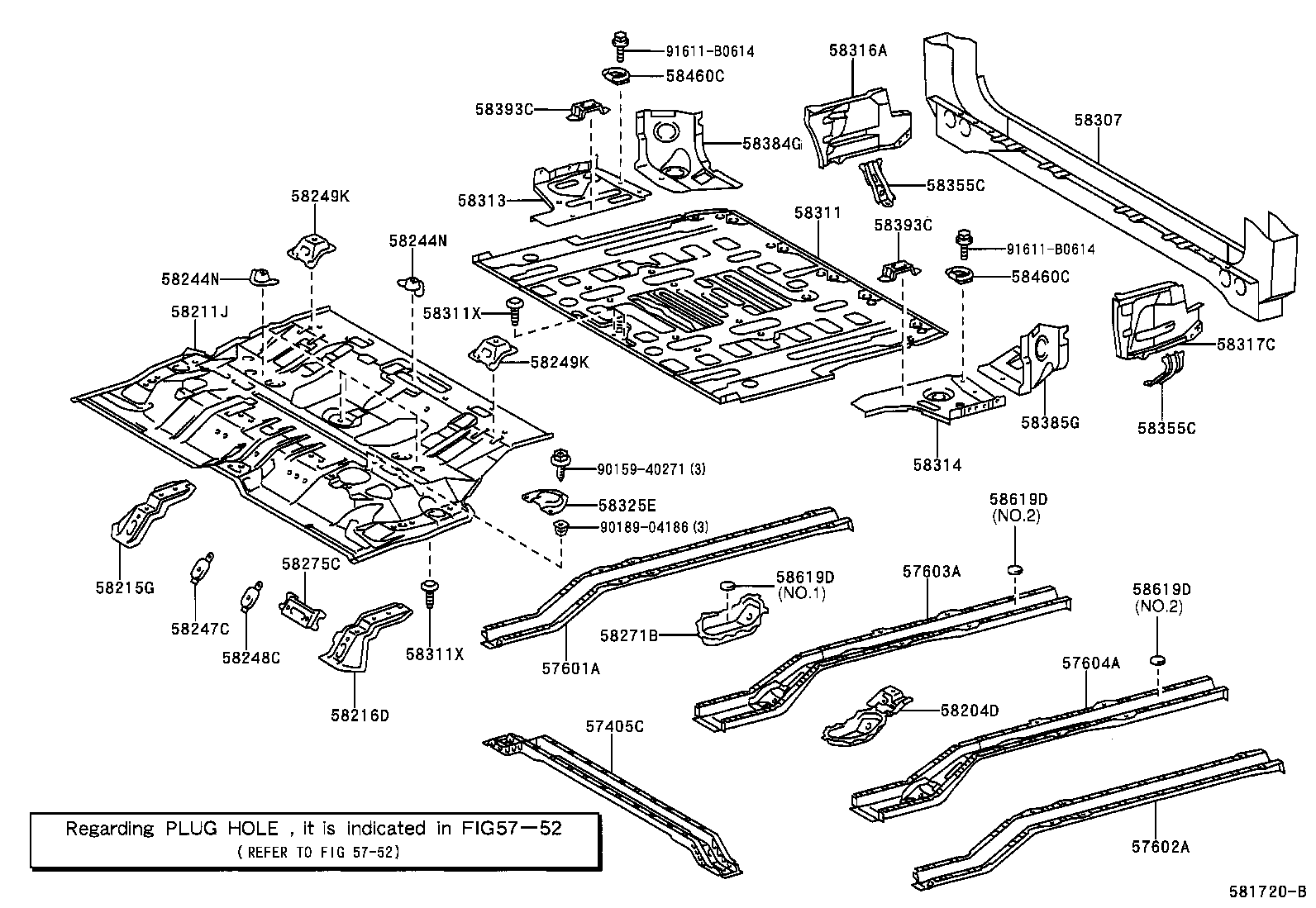 58211-35030 PAN, CENTER FLOOR product image