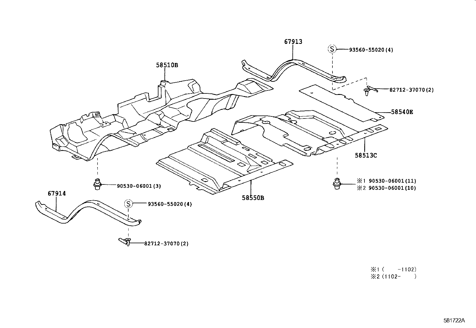 58510-F1012 MAT, FRONT FLOOR, FRONT product image