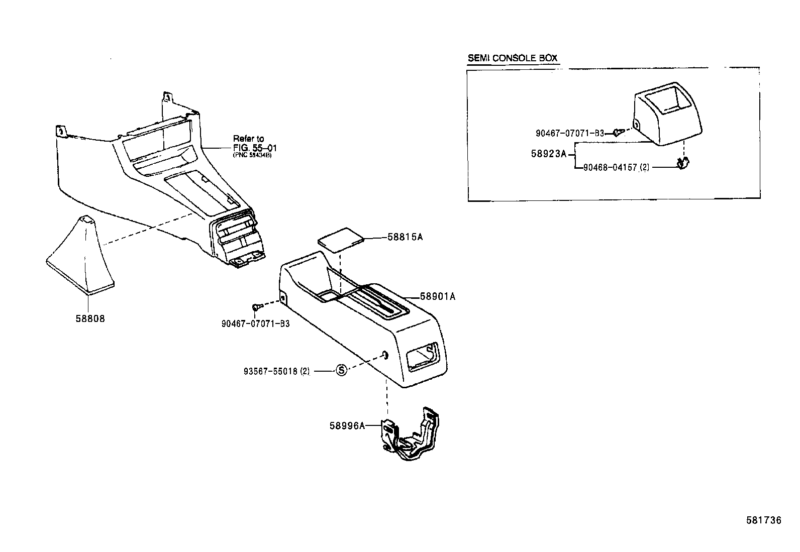 58808-10100-C0 COVER SUB-ASSY, SHIFTING HOLE product image
