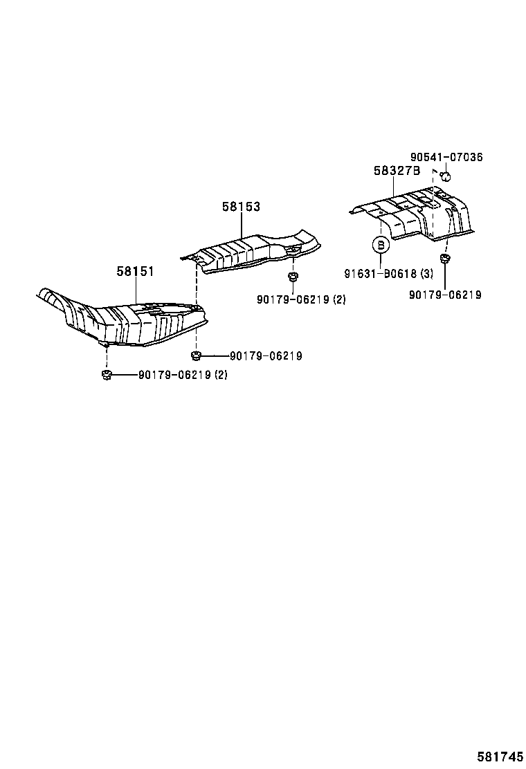 58151-02070 INSULATOR, FRONT FLOOR HEAT, NO.1 product image