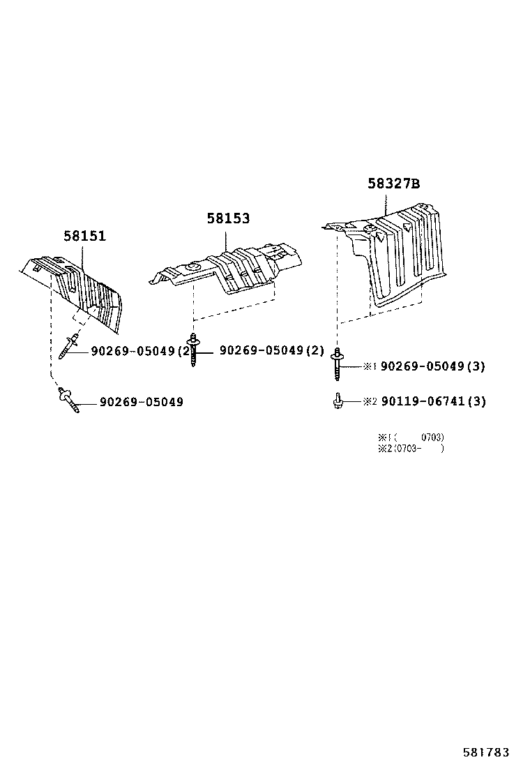 58151-48032 INSULATOR, FRONT FLOOR HEAT, NO.1 product image