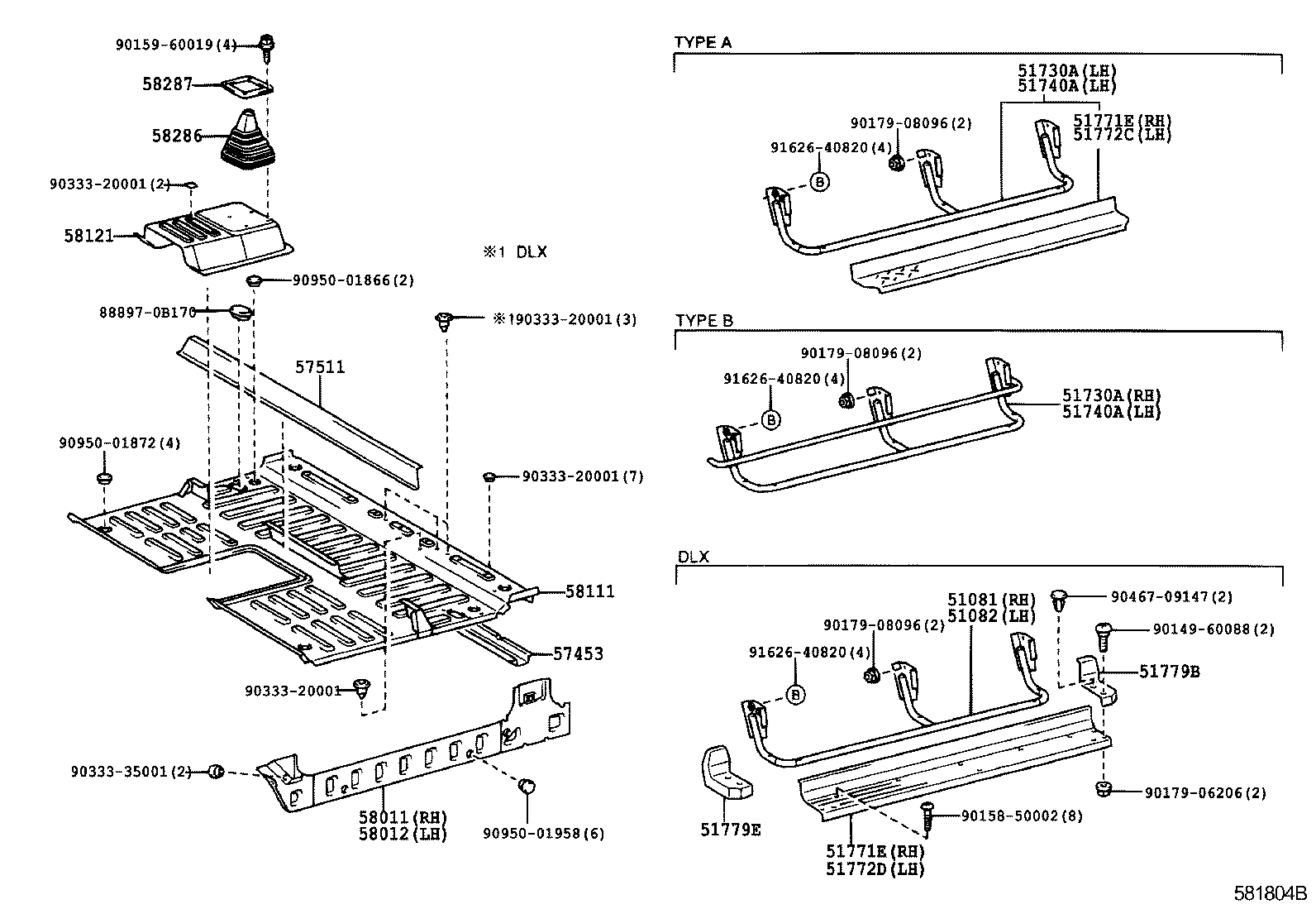 51772-0B040 PLATE, STEP, LH product image