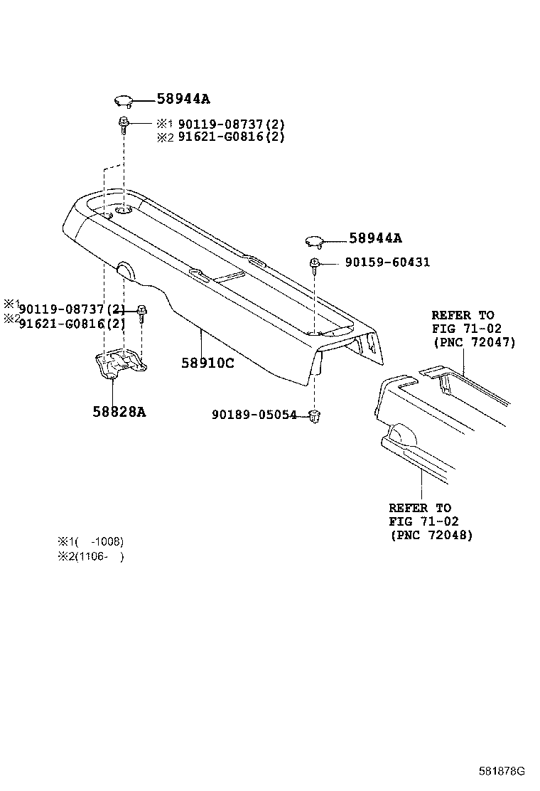 58828-52010 BRACKET, CONSOLE BOX, LOWER product image