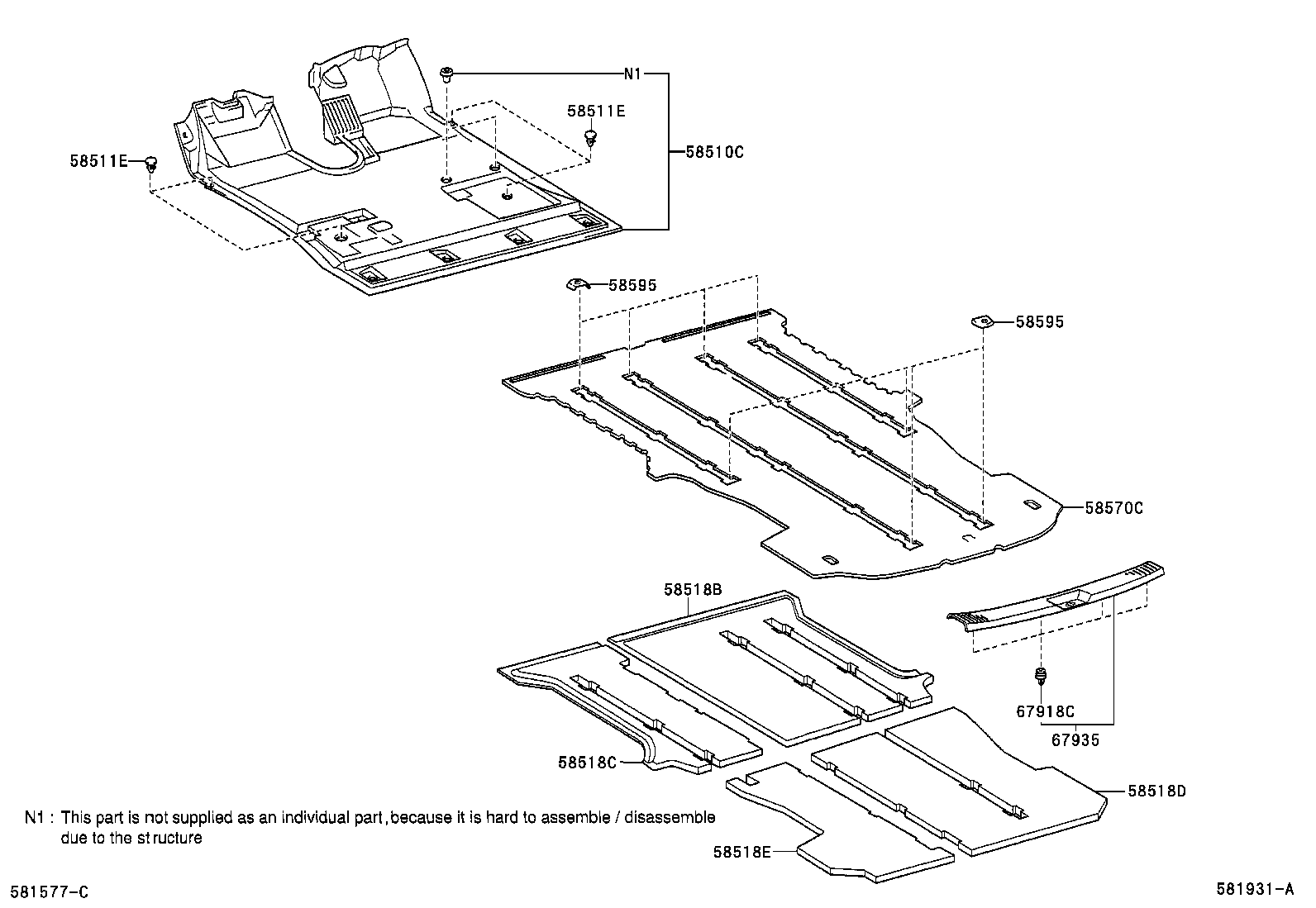 67935-58010-B0 PLATE, BACK DOOR SCUFF product image