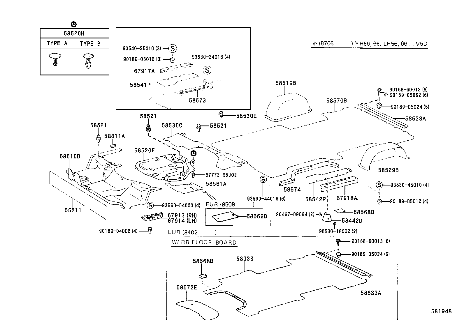 58570-90C01-15 MAT ASSY, REAR FLOOR product image