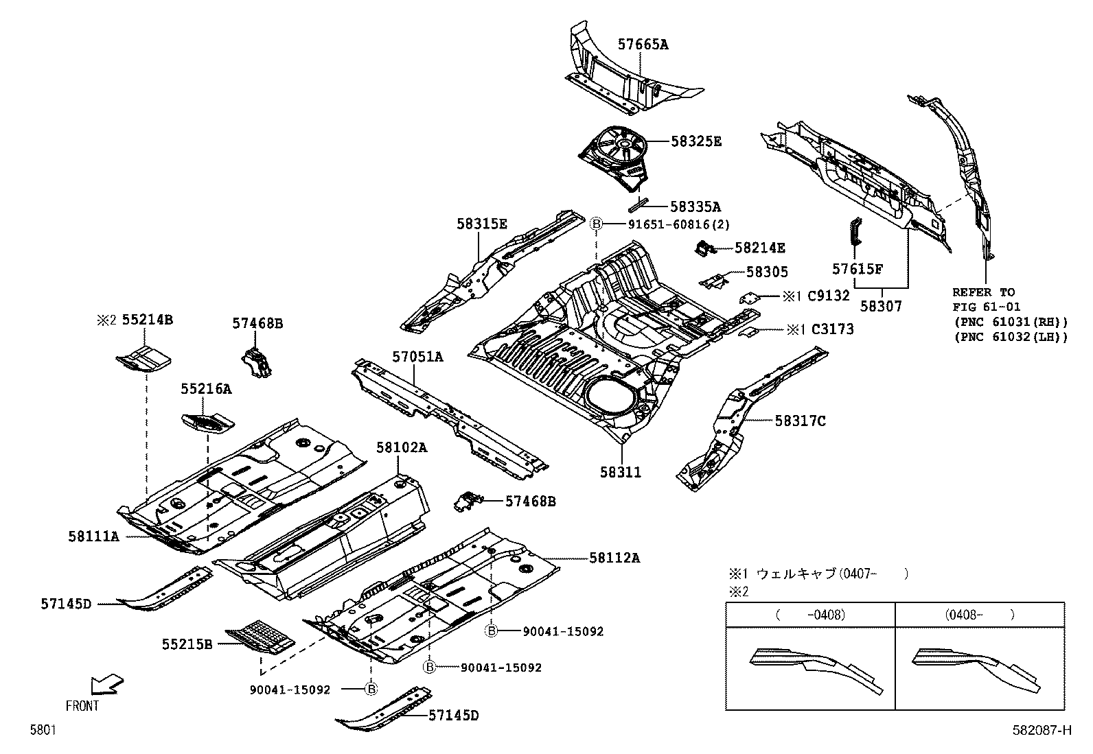 55214-B1011 PAD, DASH PANEL INSULATOR,  NO.2 product image