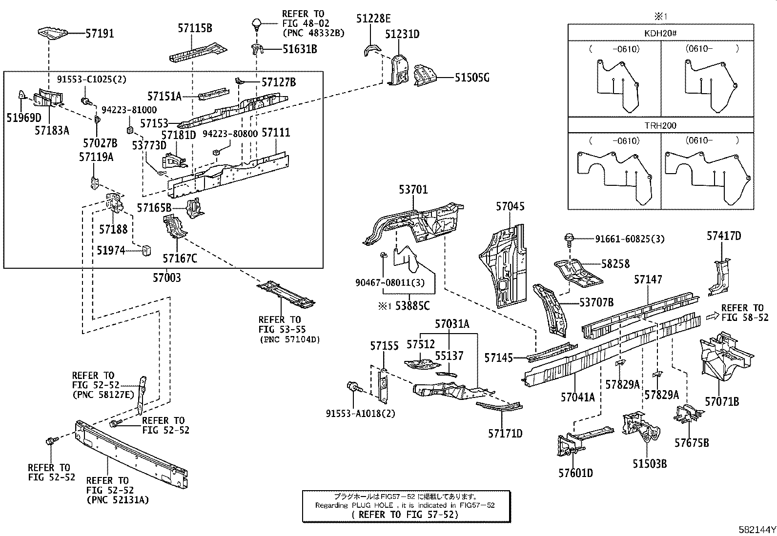 51505-26100 SUPPORT SUB-ASSY, UPPER CONTROL ARM, RH product image