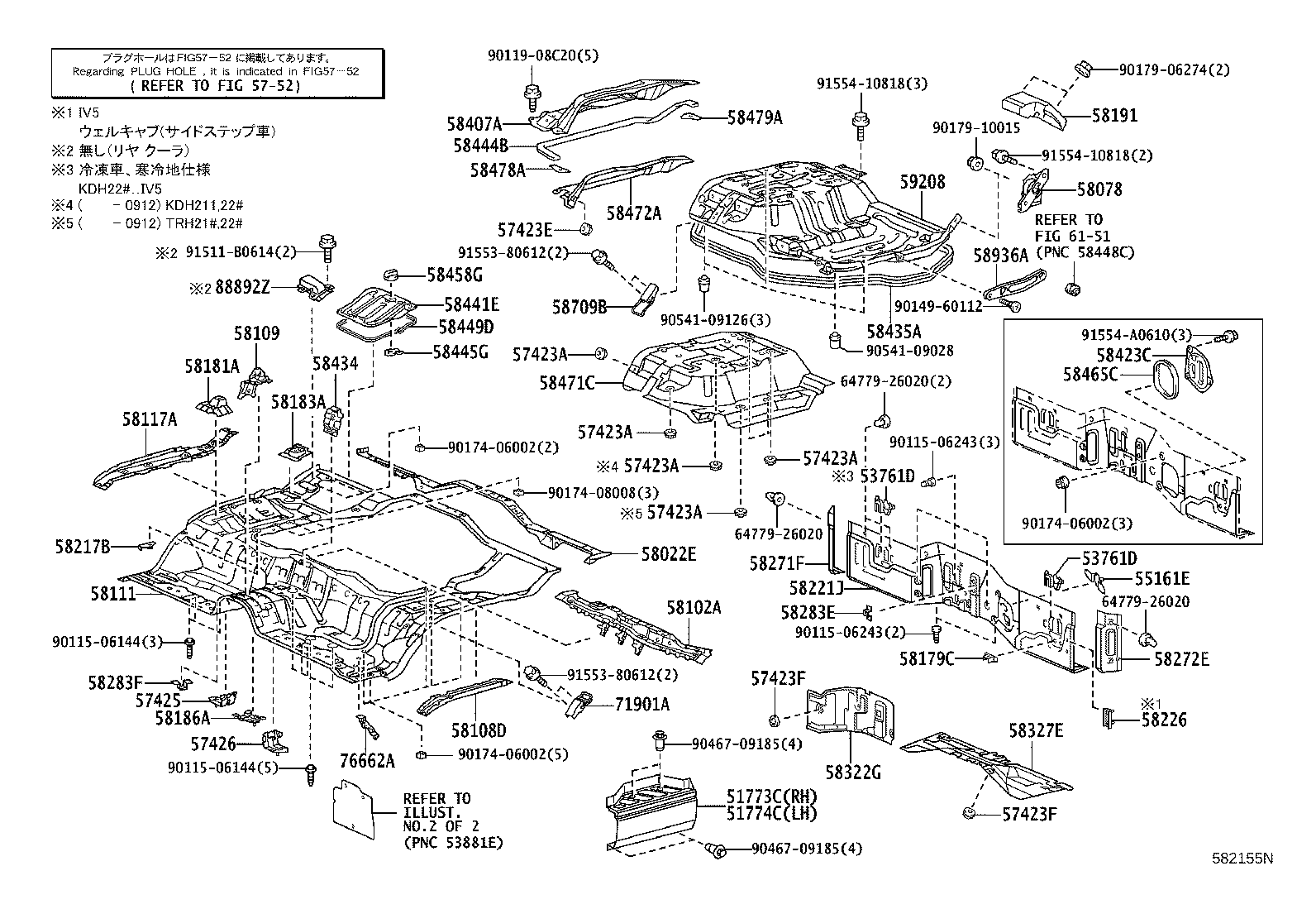 51505-26100 SUPPORT SUB-ASSY, UPPER CONTROL ARM, RH product image