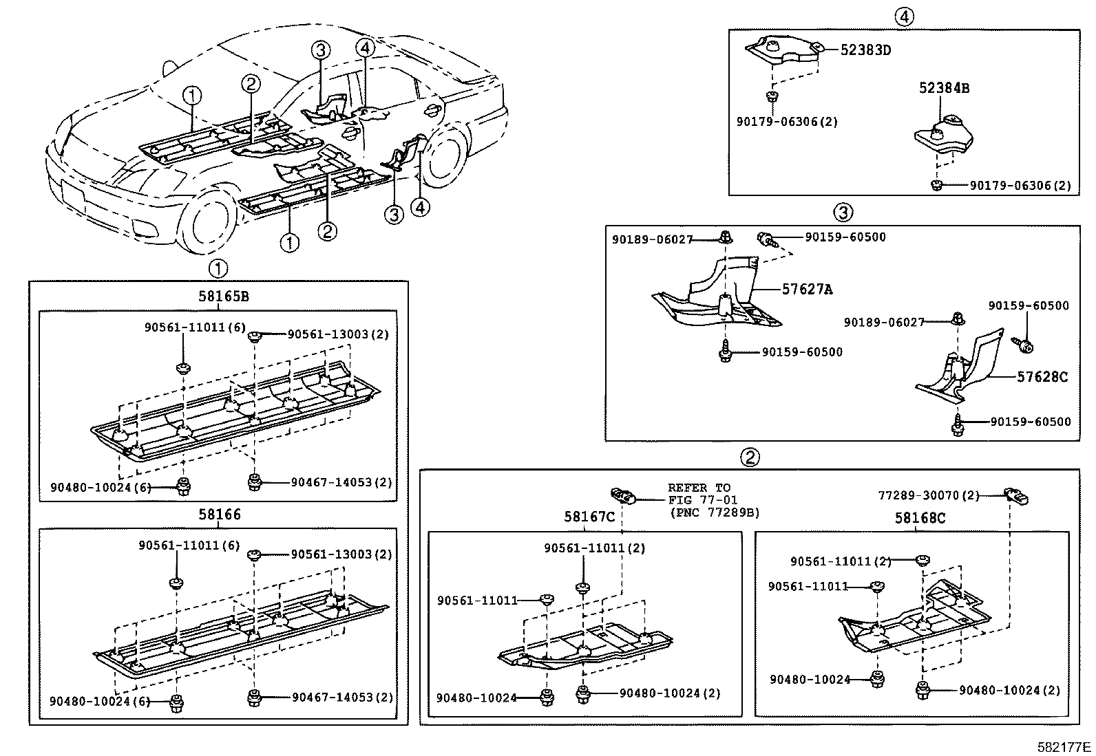 58211-30341 PAN, CENTER FLOOR product image