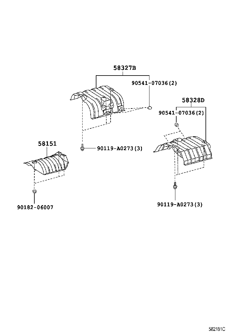 58152-07010 INSULATOR, FRONT FLOOR HEAT, NO.1 product image