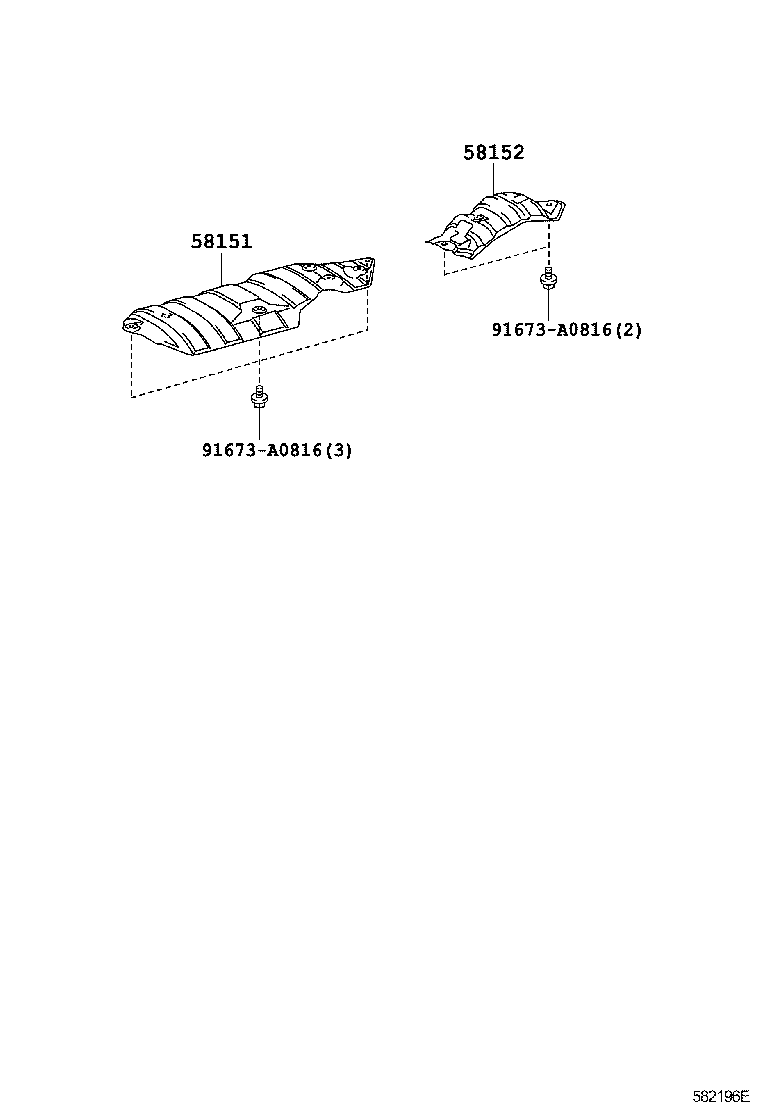 Toyota 58151-26100 INSULATOR, FRONT FLOOR HEAT, NO.1