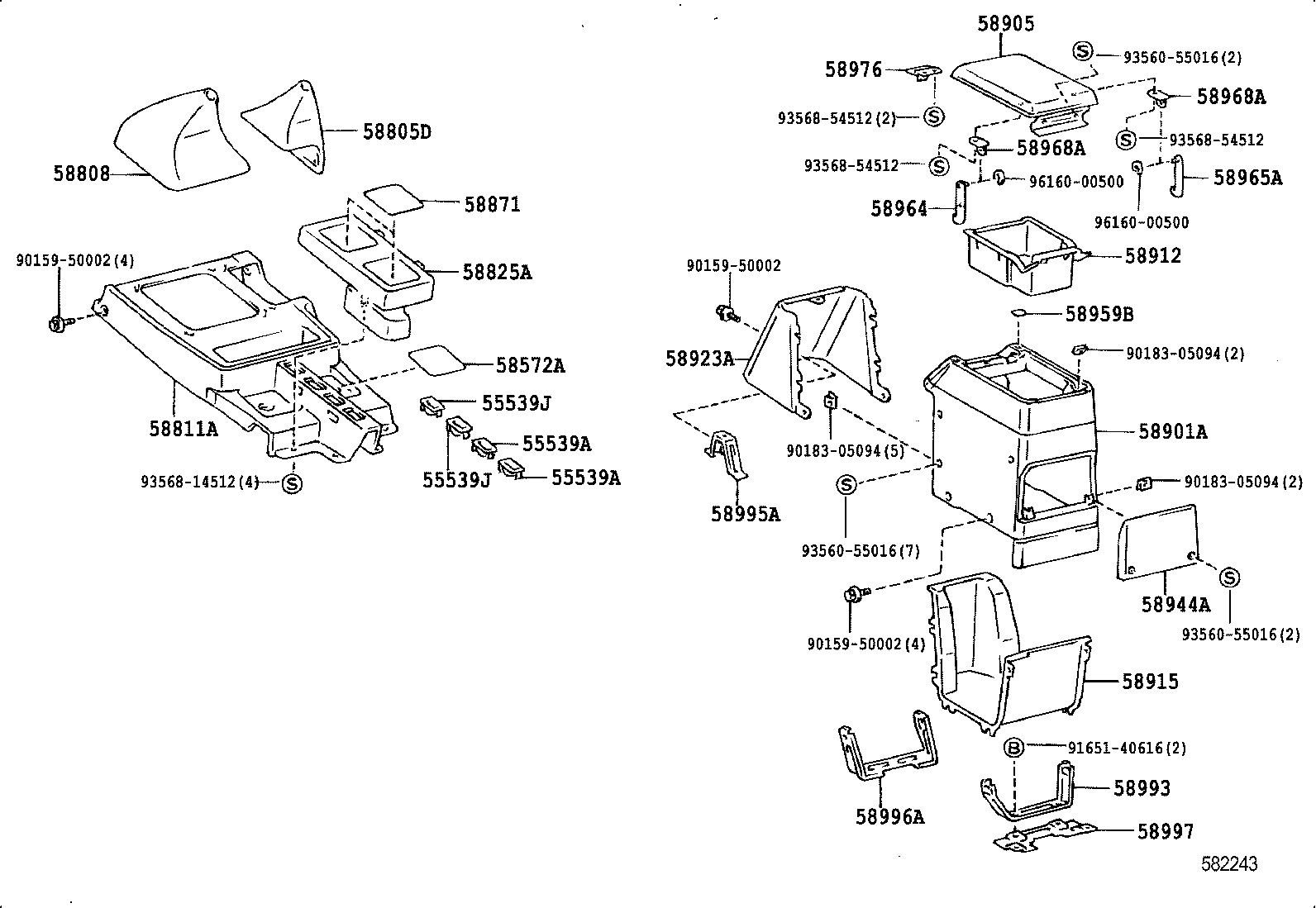 58808-60041 COVER SUB-ASSY, SHIFTING HOLE product image