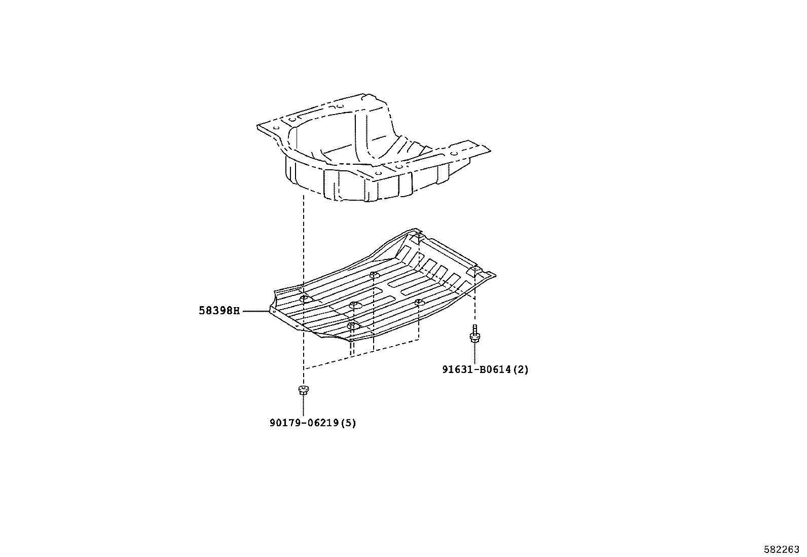 58111-40903 PAN, FRONT FLOOR, RH product image