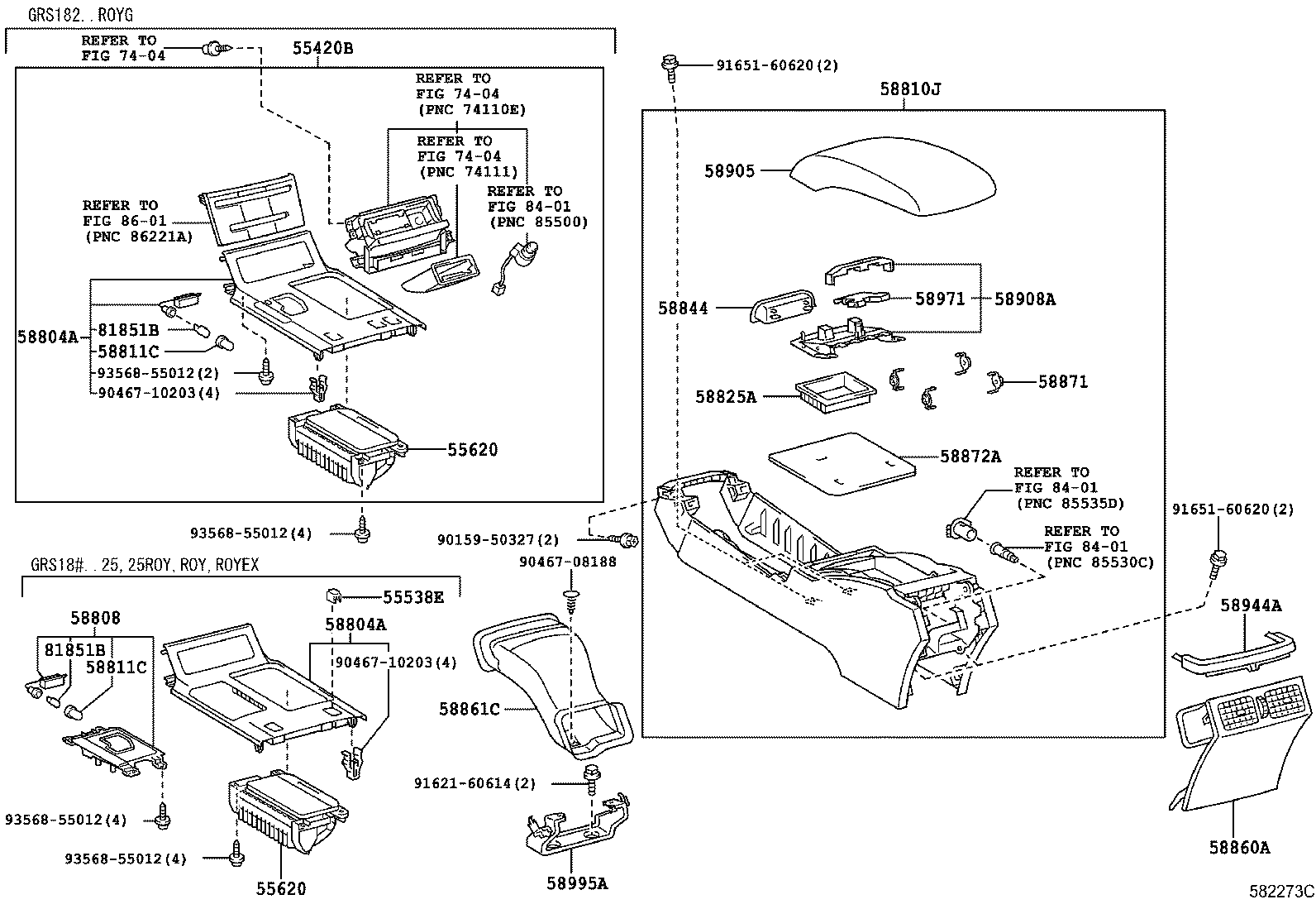 58872-30040 CUSHION, CONSOLE BOX, NO.2 product image
