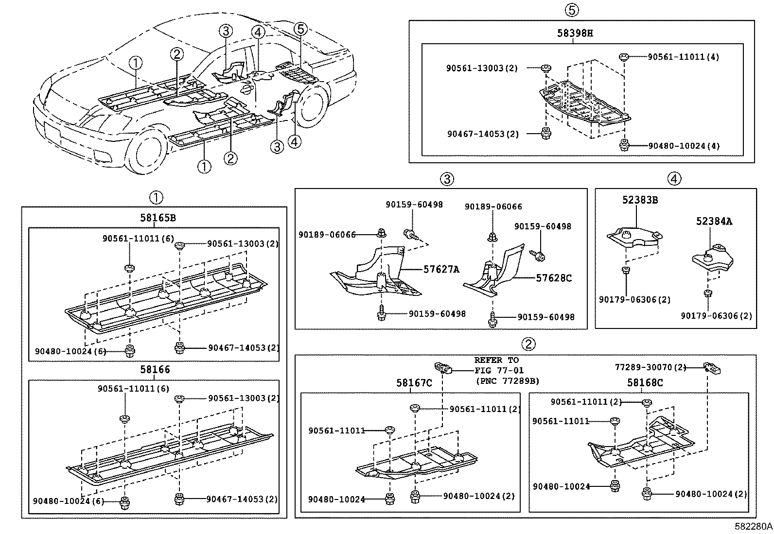58385-0N010 BRACKET, REAR BUMPER COVER, NO.1 product image