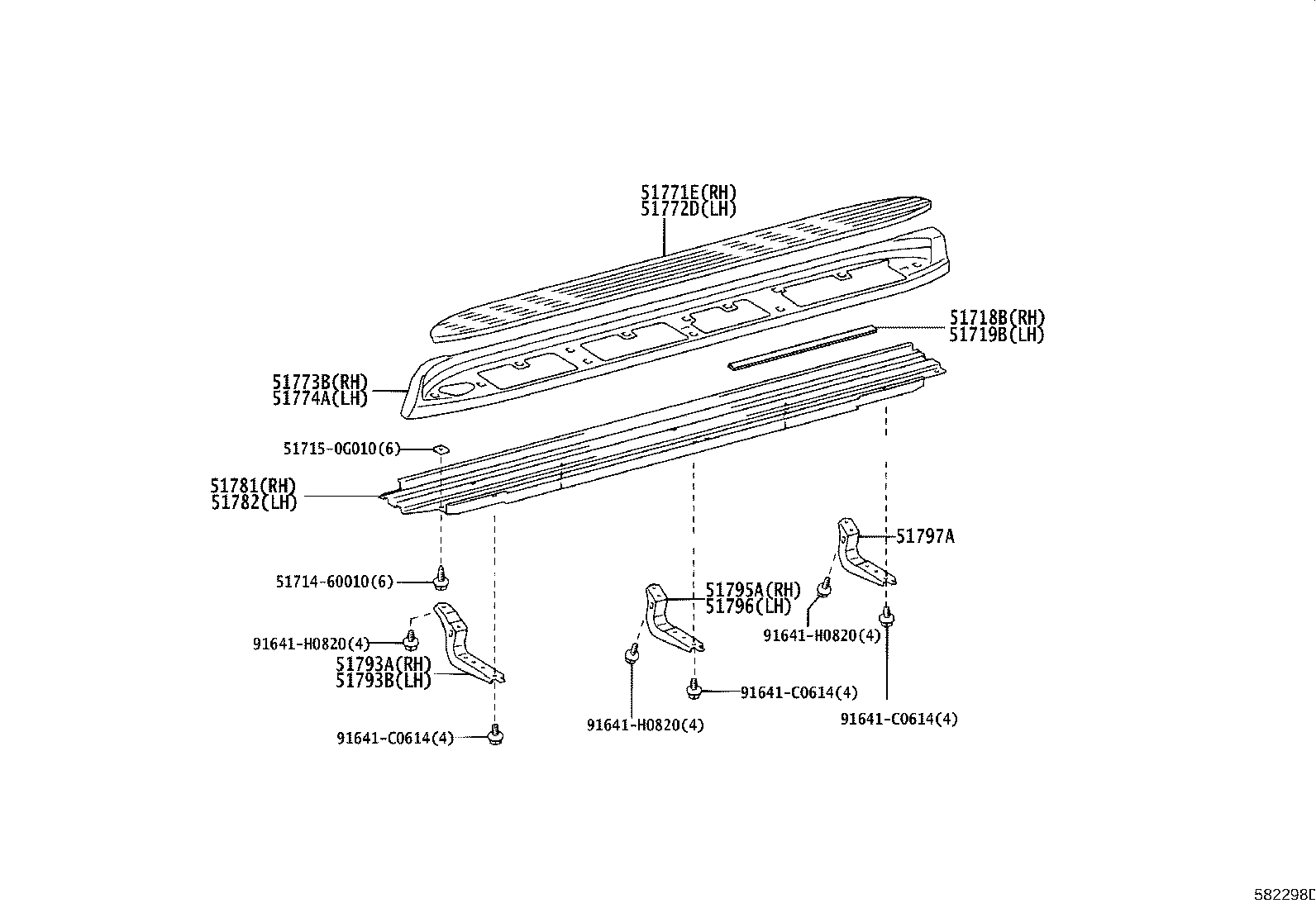 57509-60060 REINFORCEMENT SUB-ASSY, FRONT FLOOR, CENTER product image