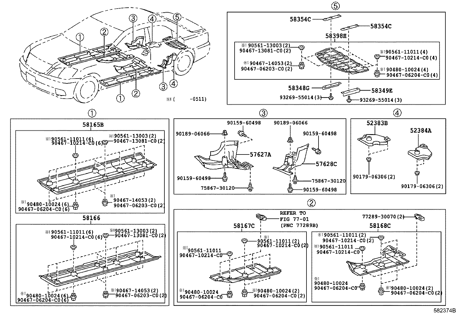 58385-0N010 BRACKET, REAR BUMPER COVER, NO.1 product image