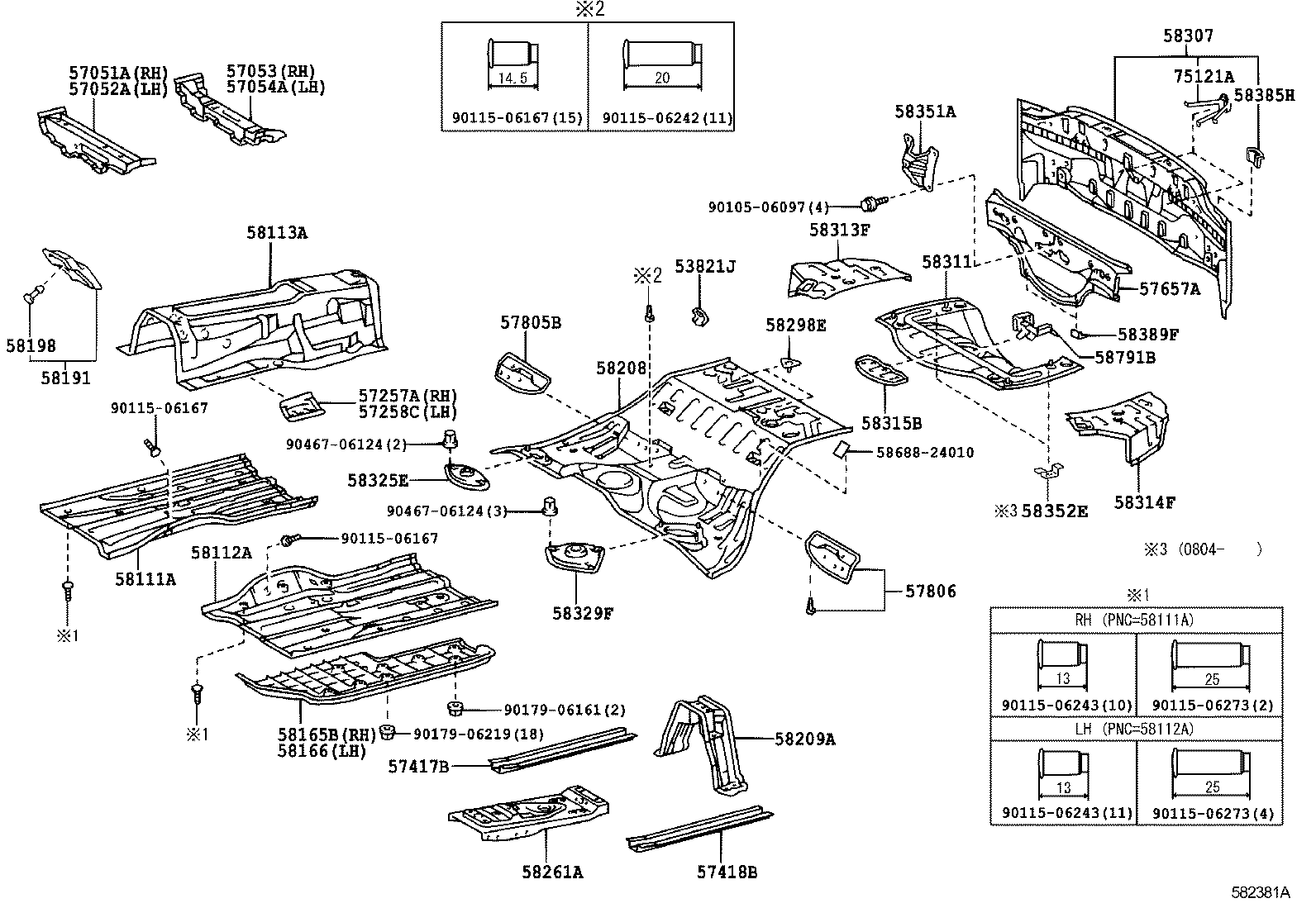 58307-24070 PANEL SUB-ASSY, BODY LOWER BACK product image