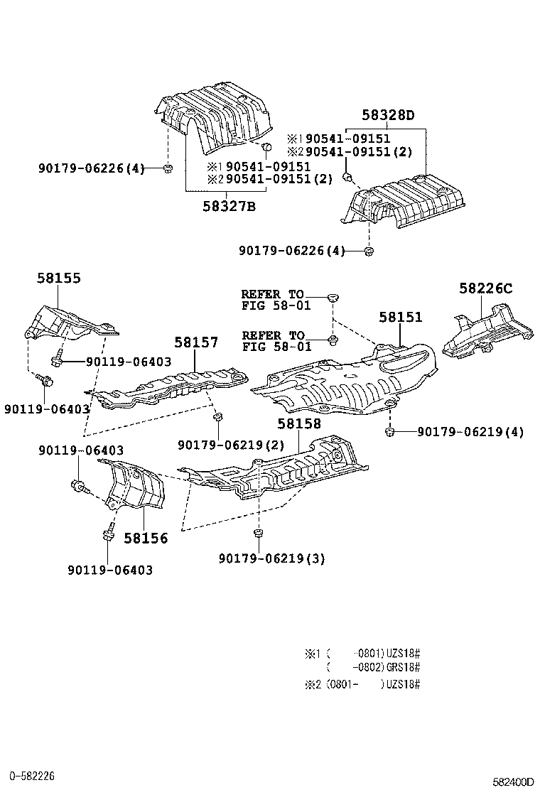 58327-30050 INSULATOR, MAIN MUFFLER HEAT product image