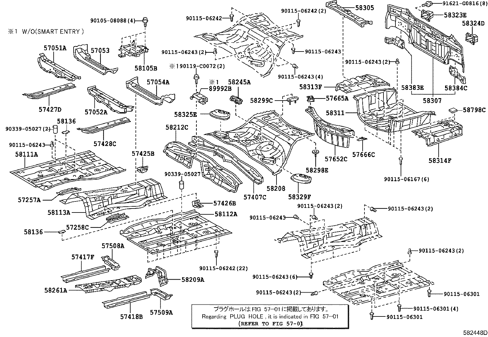 58307-0P010 PANEL SUB-ASSY, BODY LOWER BACK product image
