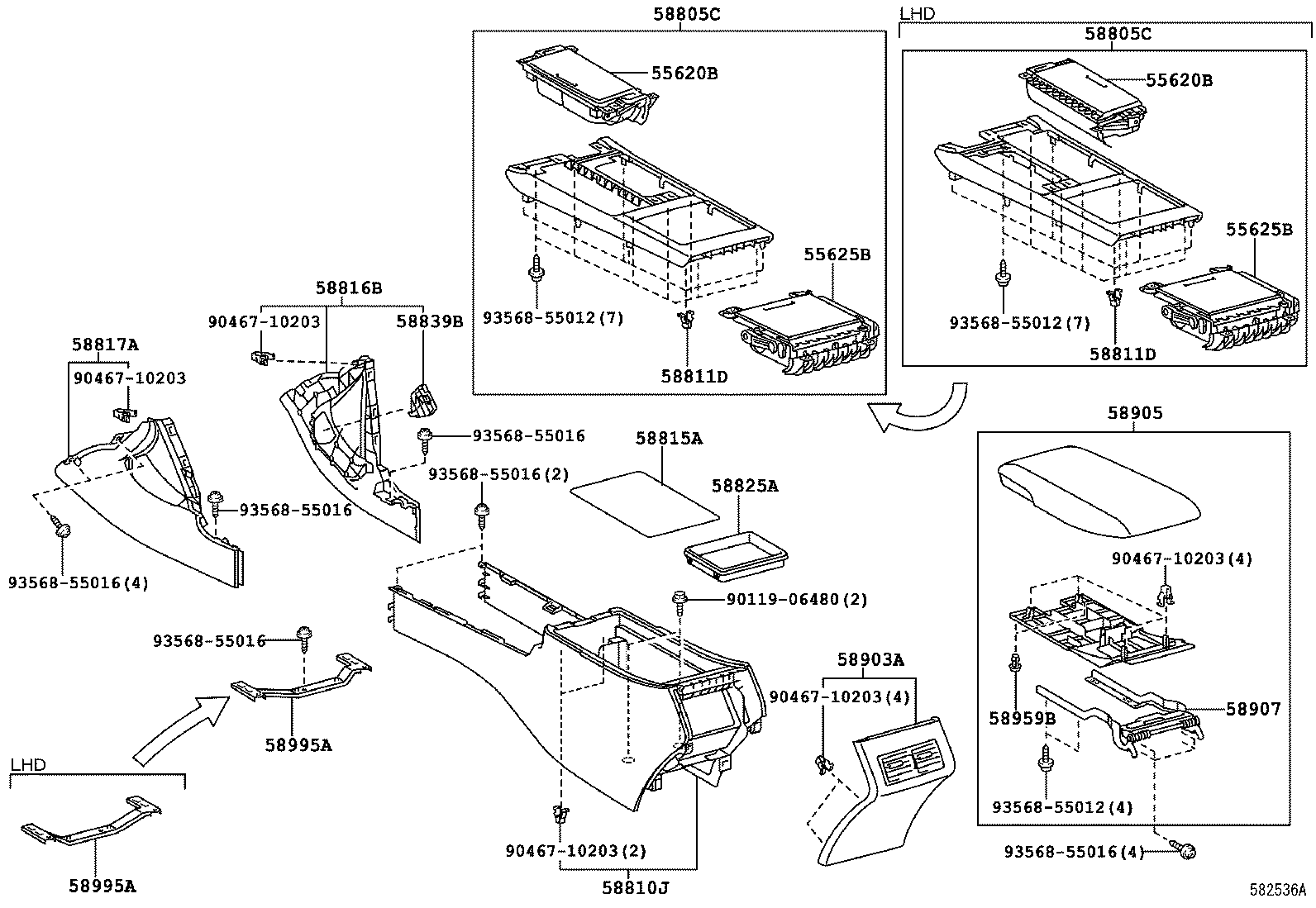 55620-33200 HOLDER, INSTRUMENT PANEL CUP product image