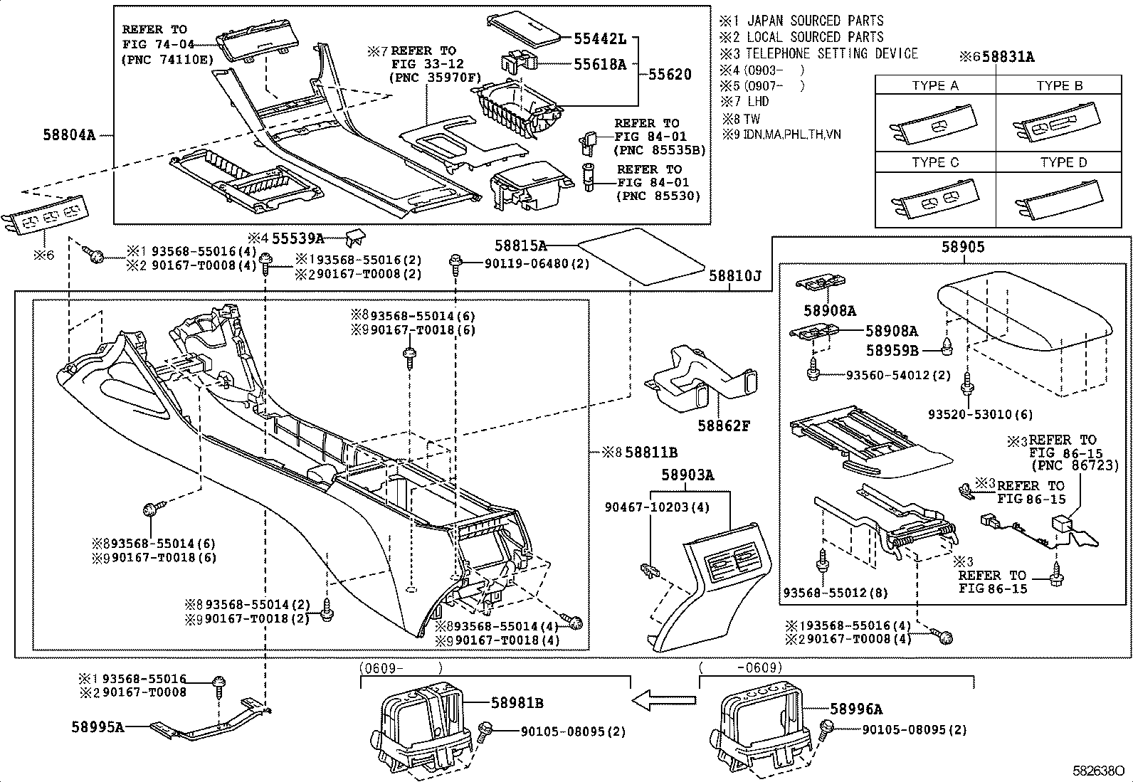 55442-06100 DOOR, INSTRUMENT PANEL product image