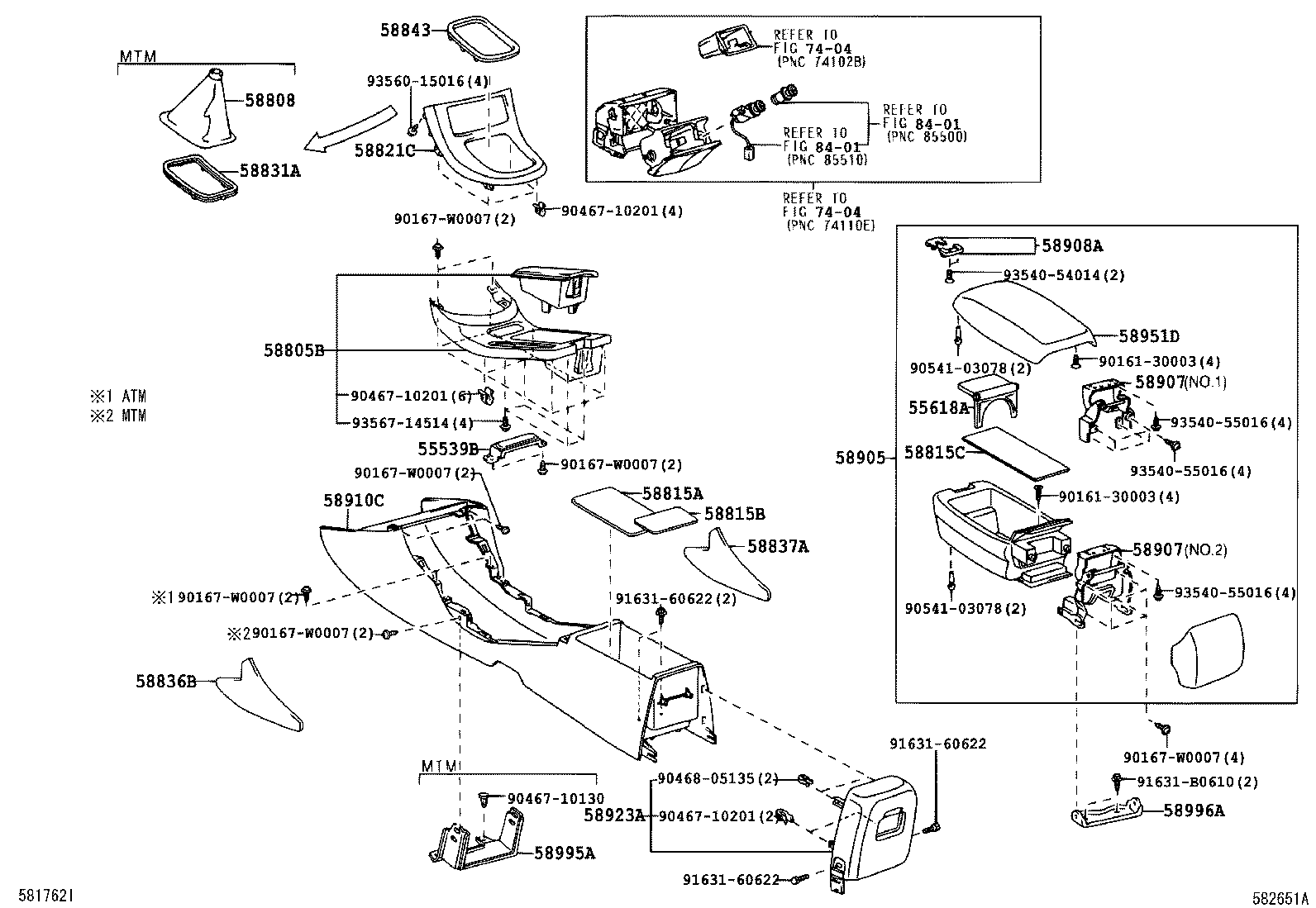 58919-05010-A0 PLATE, CONSOLE BOX product image