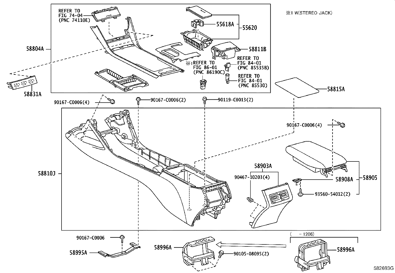 55618-06100 HOLDER, CONSOLE BOX CUP product image