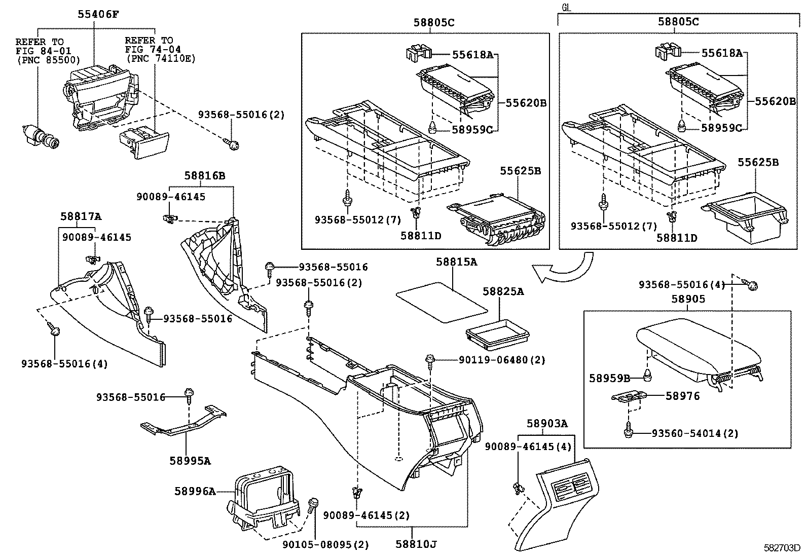 58801-06110 BOX, CONSOLE product image
