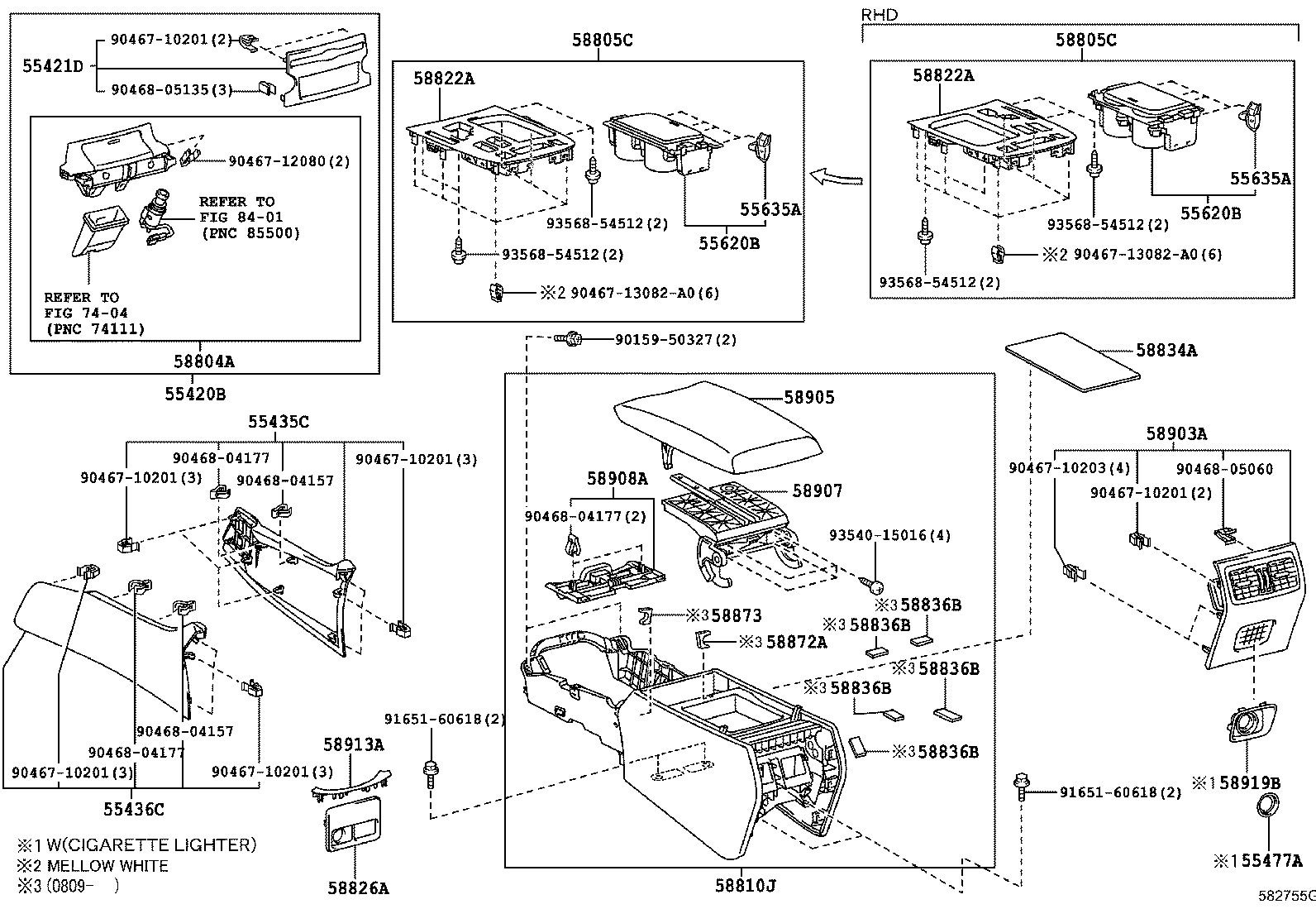 58862-50040 DUCT, CONSOLE BOX, NO.2 product image