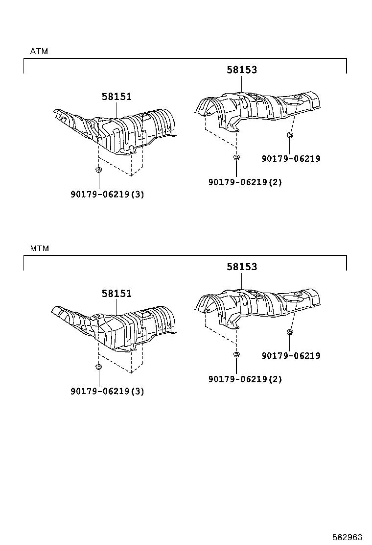 58151-12290 INSULATOR, FRONT FLOOR HEAT, NO.1 product image