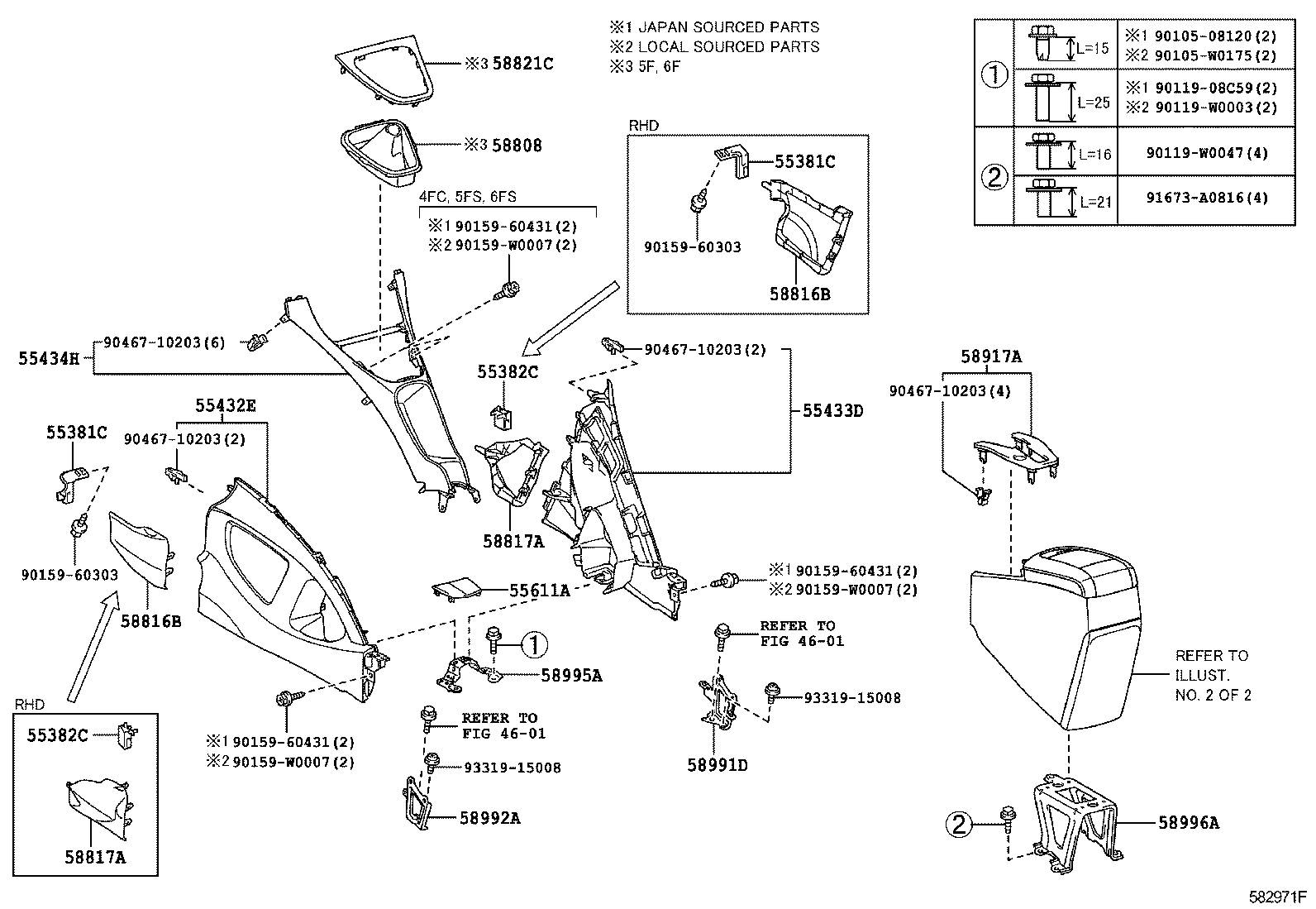 55381-02050 BRACKET, FINISH PANEL MOUNTING, NO.1 product image