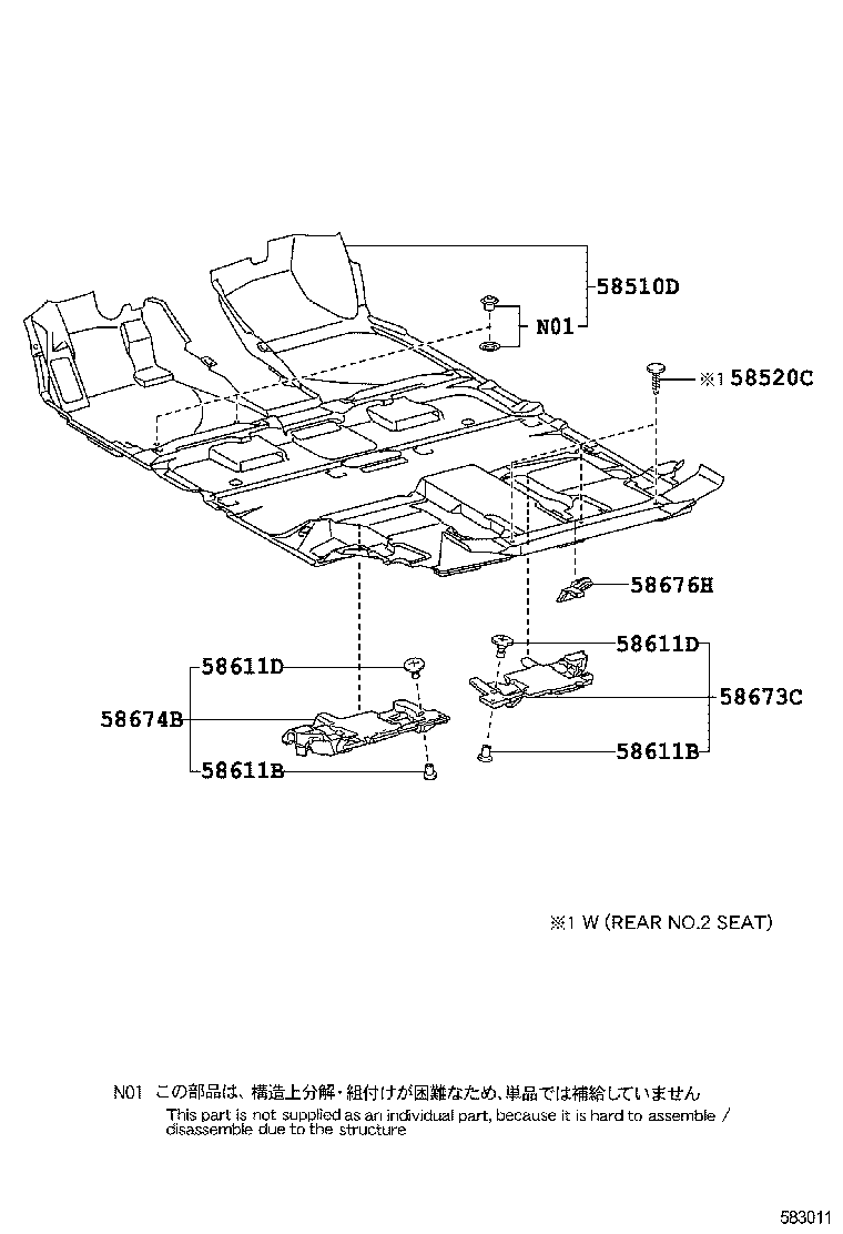 65341-48020 BOARD, FLOOR, NO.1 product image