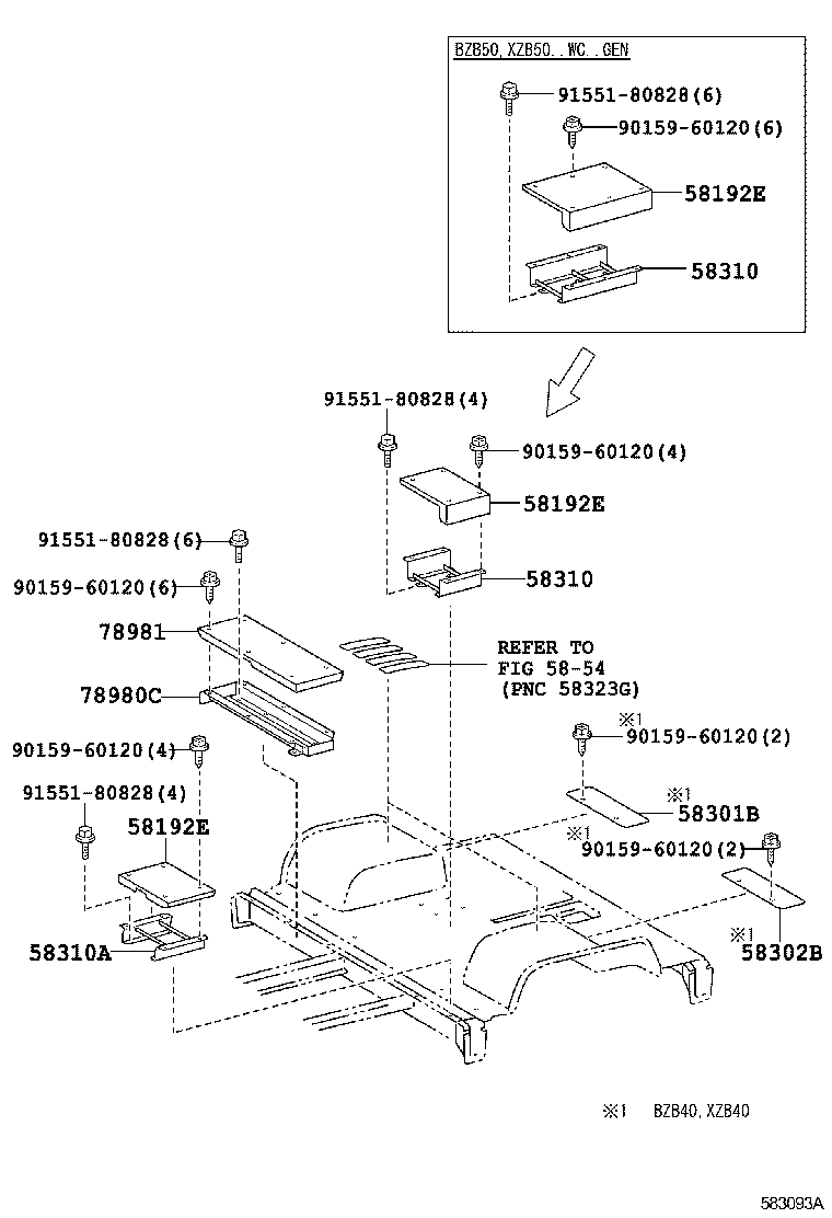 62429-36010 COVER, REAR FLOOR HOLE product image