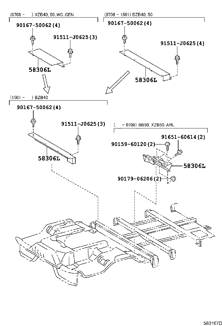 55141-36010 BRACKET, FOOT REST MOUNTING product image