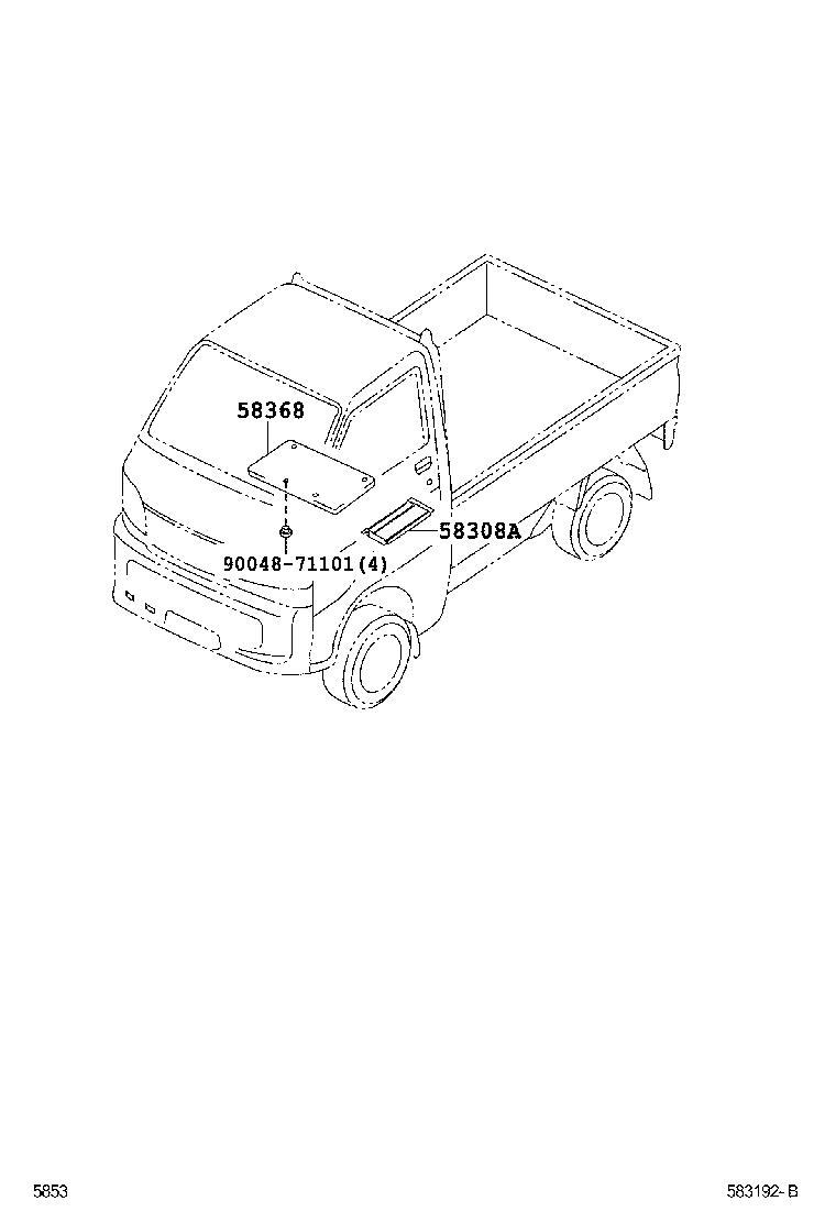 58389-87506 PANEL SUB-ASSY, HEAT PROOF product image